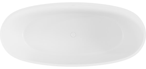 Mexen Torino, cadă de sine stătătoare din conglomerat 155x78 cm, alb mat, 57271557800