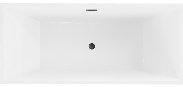 Mexen Vigo cadă de sine stătătoare 178,5 x 80 cm, albă, preaplin negru - 51251788000-70
