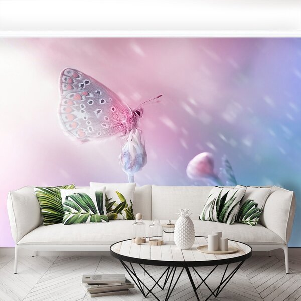 Fototapet Butterfly Flower