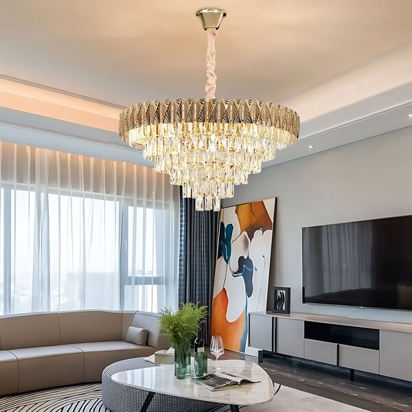 Lampă suspendată Cristal G061-CP 80CM GOLD