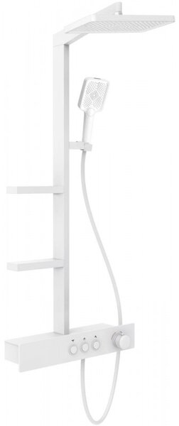 Mexen Saxx, set de dus cu manual si cap de ploaie, alb, 78102-20