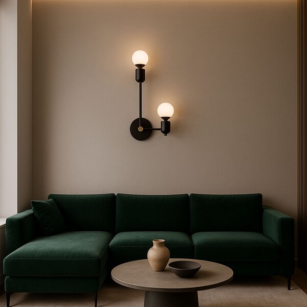 Lampa de perete APP1707-2W BLACK