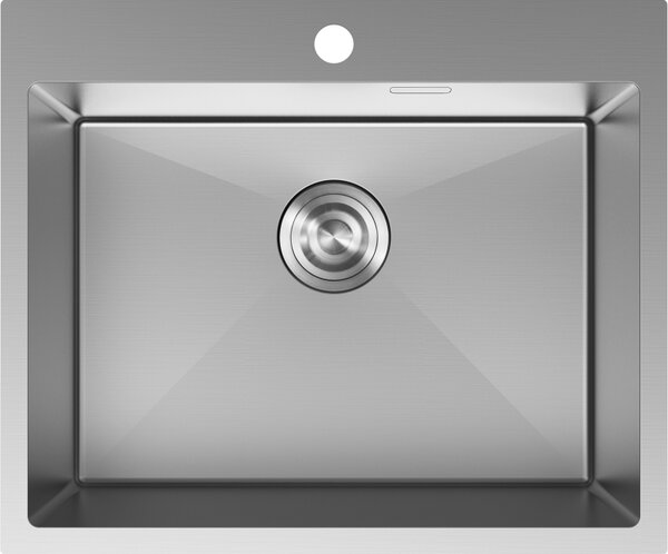 Chiuvetă Mexen Solix, din oțel inoxidabil cu 1 compartiment, 600 x 500 mm, oțel periat, 6408601000-01