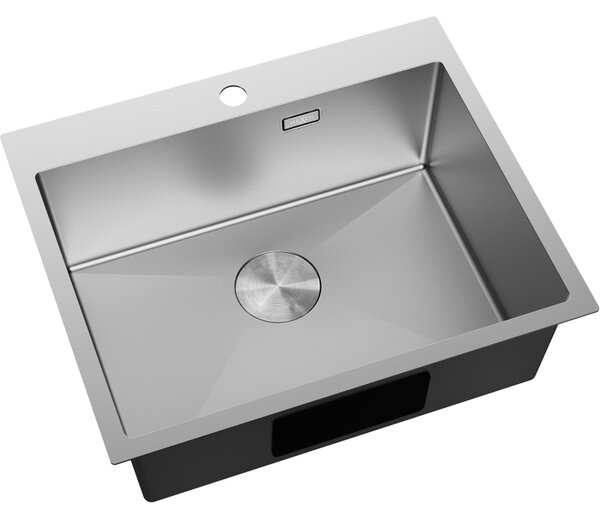 Chiuvetă Mexen Solix, din oțel inoxidabil cu 1 compartiment, 600 x 500 mm, oțel periat, 6408601000-01