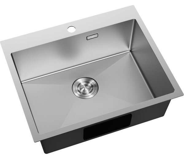 Chiuvetă Mexen Solix, din oțel inoxidabil cu 1 compartiment, 600 x 500 mm, oțel periat, 6408601000-01