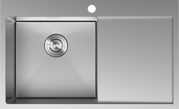 Mexen Exar chiuvetă din oțel inoxidabil cu 1 compartiment și scurgător, stânga 780 x 480 mm, inox - 6433781010L-01