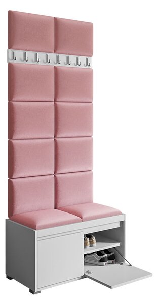 Mobilier pentru hol Kendora 80 (cu 12 buc panouri tapițate Pazara 40x30) (manila 02). 1054009
