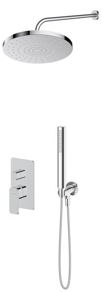 Set baterie cadă-duș Oltens Hadsel 34108100, cap de duș Oltens Pluva 37010100, 39400100, 37102100, 39304100, 37200100