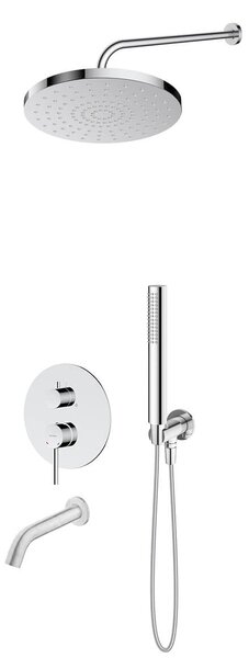 Set baterie cadă-duș Oltens Molle 34113100, cap de duș Oltens Pluva 37010100, 39100100, 39400100, 37102100, 39304100, 37200100