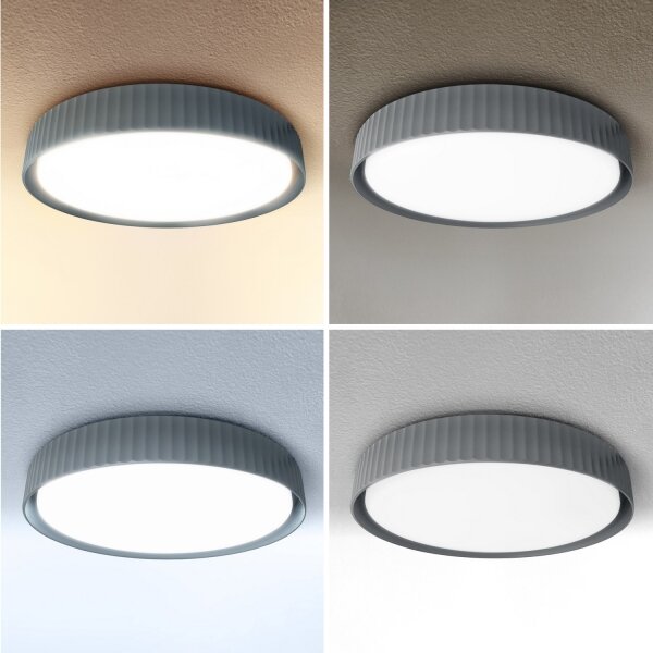 Brilagi - plafonieră LED dimabilă LUCIA LED/60W/230V diam. 59 cm gri + telecomandă