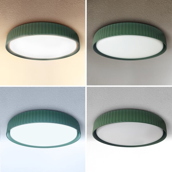 Brilagi - Plafonieră LED dimabilă LUCIA LED/48W/230V diam. 41 cm verde + telecomandă