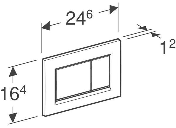 Geberit Sigma20 buton de spălare pentru WC alb 115.883.11.1