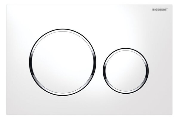 Geberit Sigma buton de spălare pentru WC crom lucios-alb 115.882.KJ.1