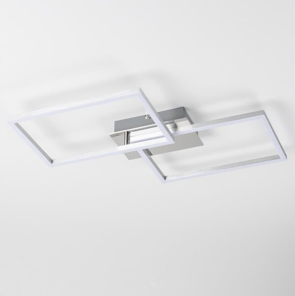 Plafonieră LED/17W/230V crom mat