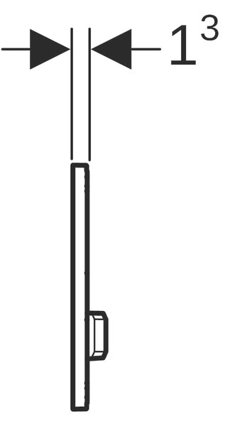 Geberit Sigma buton de spălare pentru WC negru 115.788.DW.2