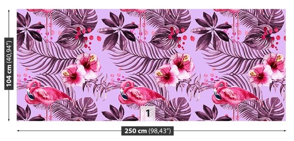 Fototapet Flamingos Frunze