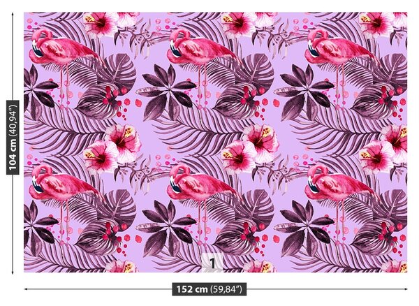 Fototapet Flamingos Frunze