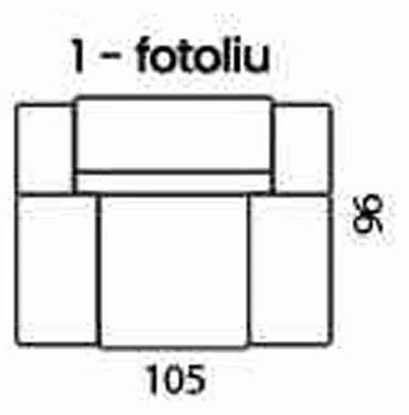 Fotoliu Zoom din piele