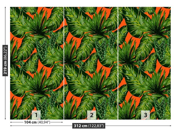 Fototapet Frunze tropicale