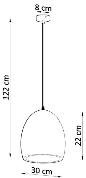 Lustră pe lanț FLAWIUSZ 1xE27/60W/230V