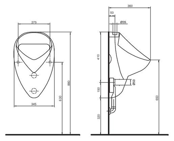Geberit Felix pisoar 502.885.00.1