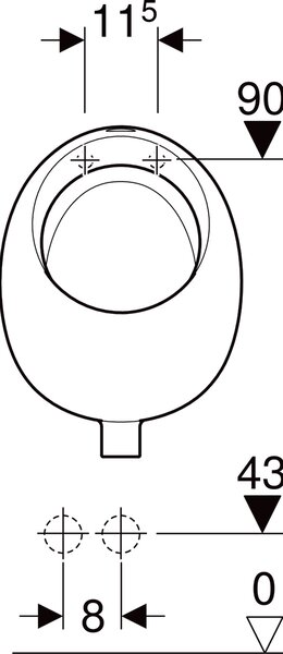Geberit Selnova pisoar 502.790.00.1