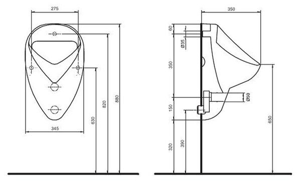 Geberit Felix pisoar 502.895.00.1