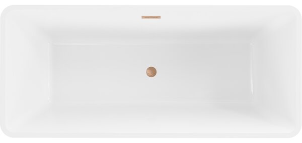 Mexen Tonia, cadă de sine stătătoare 170 x 75 cm, alb, preaplin cupru, 52171707500-65