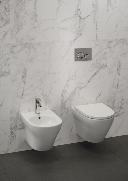 Cersanit Luna buton de spălare pentru WC crom lucios K97-449