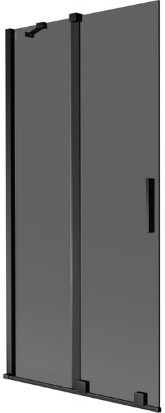 Mexen Velar paravan pentru cadă, cu 2 uși glisante 95 x 150 cm, grafit, negru - 896-095-000-41-70