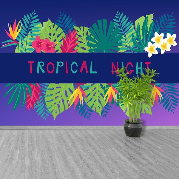 Fototapet tropical noapte