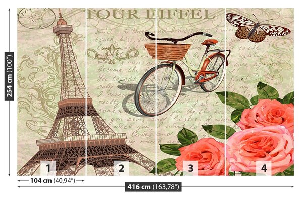Fototapet Paris Vintage