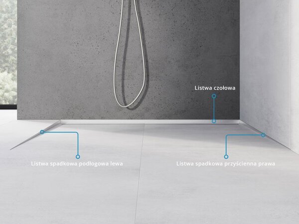 Mexen Line-B listă de scurgere pardoseală 120 cm stânga, inox - 181001120L