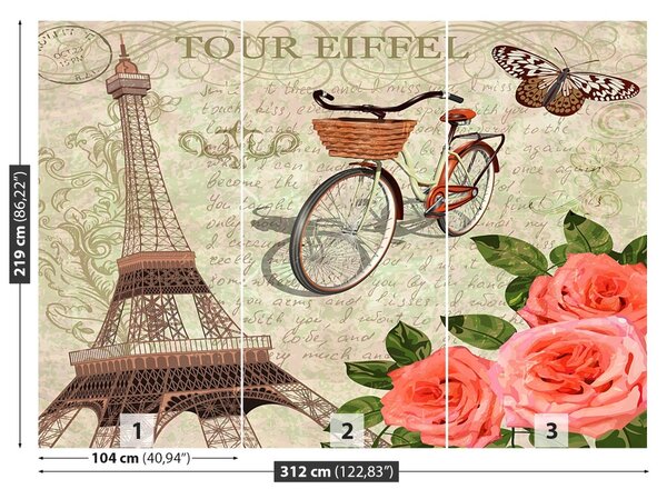 Fototapet Paris Vintage