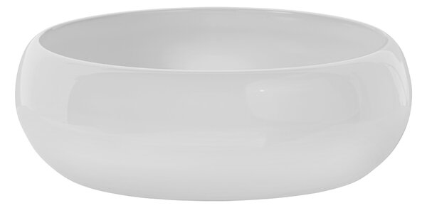 Comad Wiki lavoar 36x36 cm rotund de blat alb luciu UN-WIKI-SW