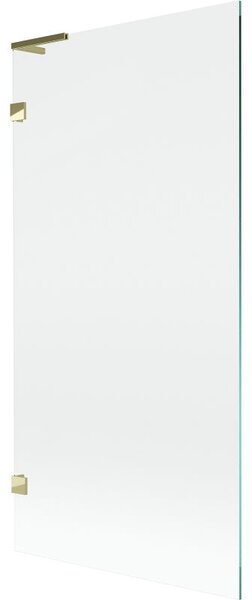 Mexen Lunar L paravan baie cu un panou 90 x 150 cm, transparent, auriu - 897L-090-000-50-00