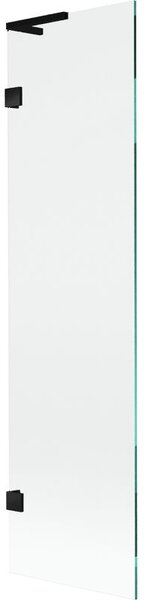 Mexen Lunar L paravan cadă 1-canată 50 x 150 cm, transparent, negru - 897L-050-000-70-00