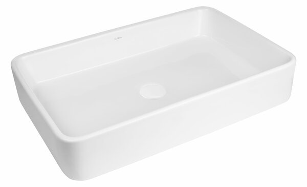 Oltens Lustra lavoar 60.5x35 cm dreptunghiular de blat alb luciu 40806000