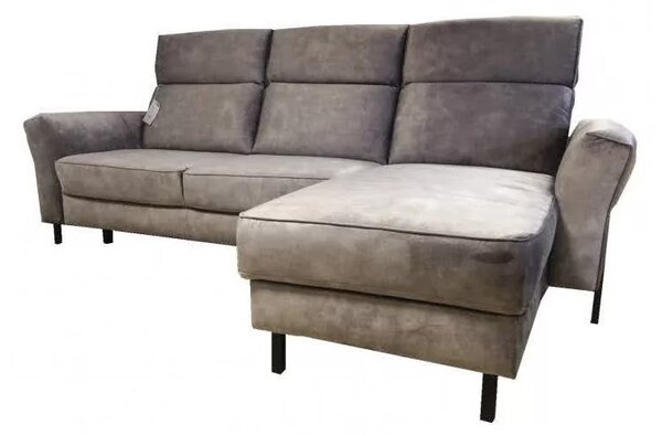 Canapea extensibila cu sezlong Mellow din piele