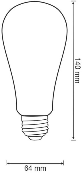 Goldlux VintageAmber bec cu led 1x4 W 2000 K E27 304513