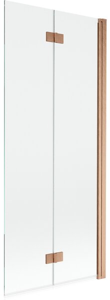 Mexen Mist paravan de duș cu 2 canaturi, dreapta 80 x 150 cm, transparent, cupru periat - 8A9-080-002-65-00-P