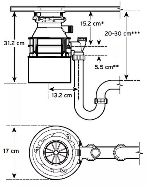 InSinkErator Standard 460 tocator de deșeuri 80367T-ISE