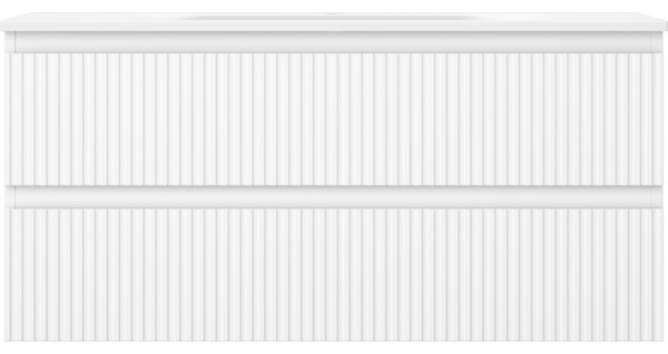 Mexen Rivel dulap baie 100 cm cu lavoar Vela, 2 sertare, striat, alb mat - 91A20-10047-2-BFF01-W23M01