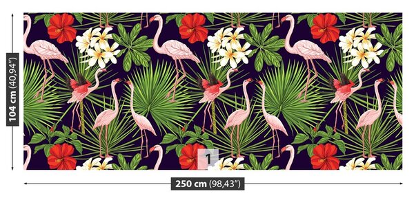 Fototapet Plante Flamingos