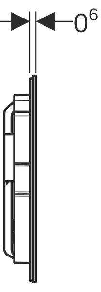 Geberit Sigma40 buton de spălare pentru WC alb 115.628.JT.1