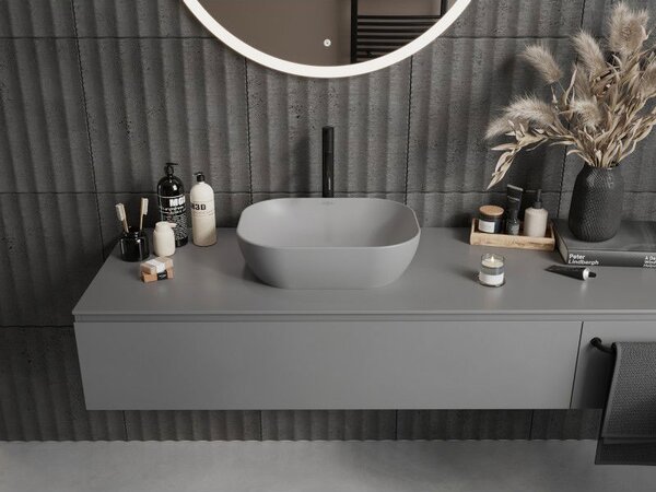 Mexen Rosa lavoar de blat 50 x 40 cm gri deschis mat - 21095061