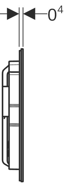 Geberit Sigma40 buton de spălare pentru WC || 115.629.QB.1