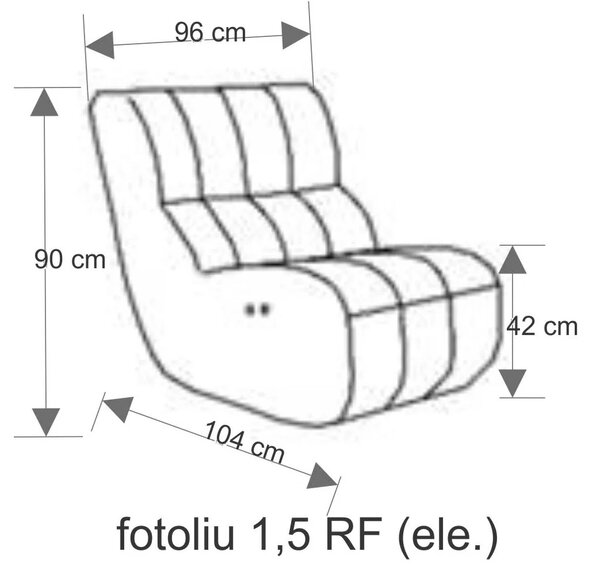 Camaro 1.5 cu recliner electric din piele