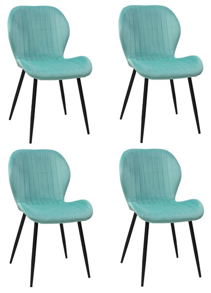 Set 4 Scaune Opal Verde Fistic