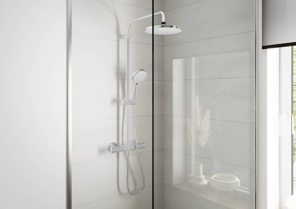 Hansgrohe Vernis Blend set de duș perete cu termostat cu duș de ploaie crom 26089000